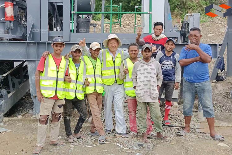 Our engineers took photos with local customers