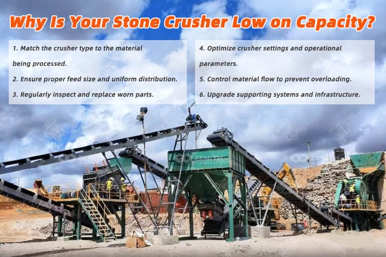 Why Is Your Stone Crusher Low on Capacity? 6 Common Fixes