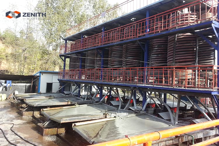 spiral-chutes-and-shaking-tables