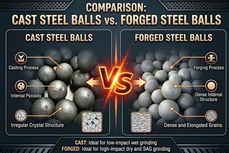 Differences Between Cast and Forged Steel Ball