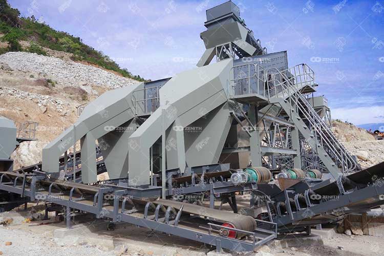 zenith vibrating screen at client production site