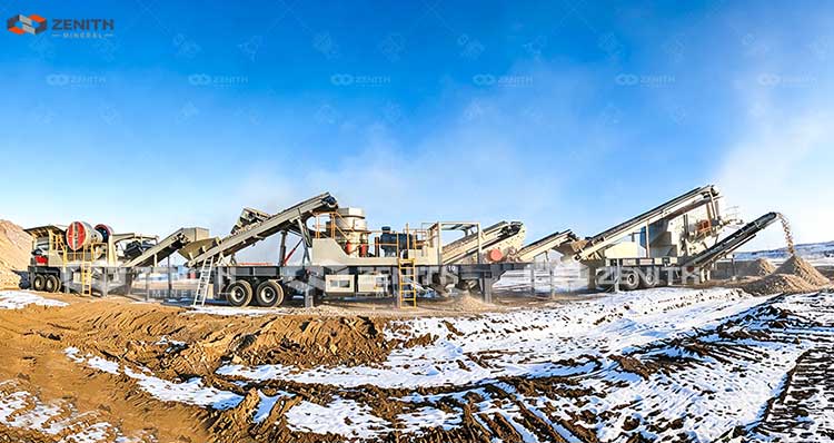 kazakhstan 200tph granite mobile crushing plant