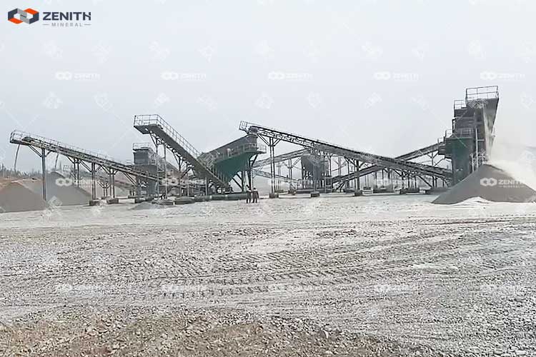 kazakhstan 300tph river pebble crushing plant