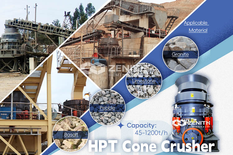 Cone crusher can handle a variety of rock types