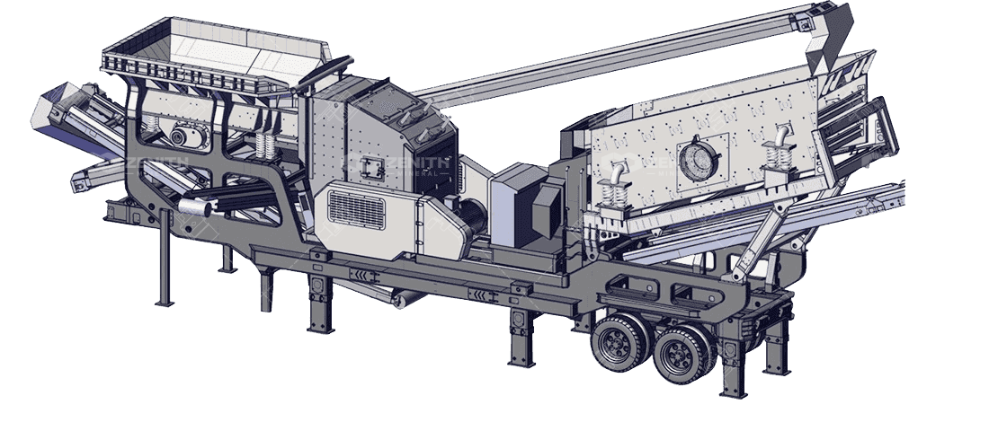 Composition of mobile crusher