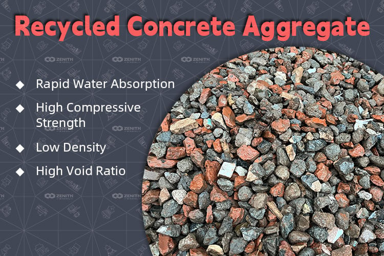 Recycled concrete aggregates