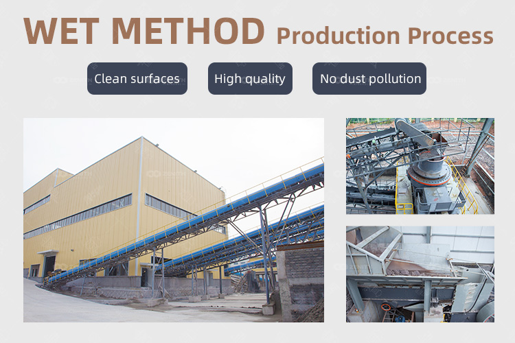 Wet method production process